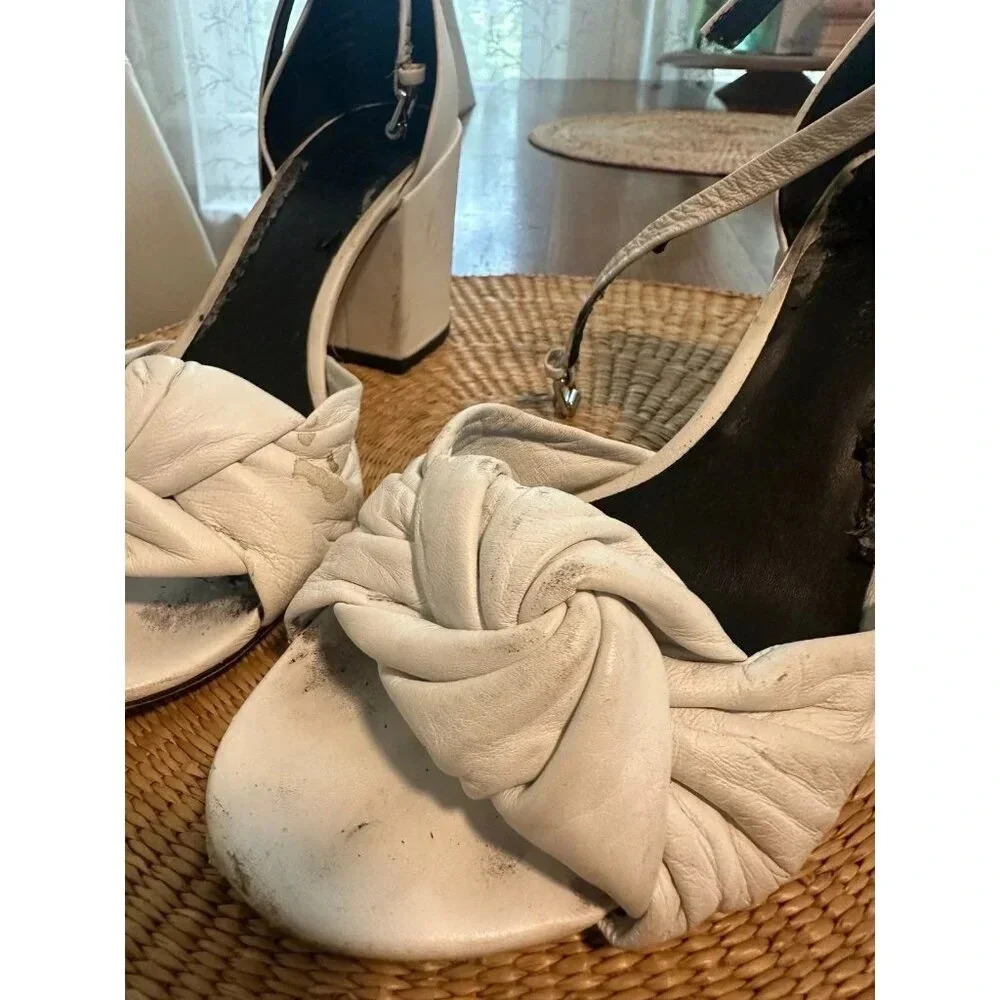 Rebecca Minkoff women’s size 8M white heels - Picture 2 of 9